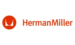 Herman Miller Brand Logo with chair icon.