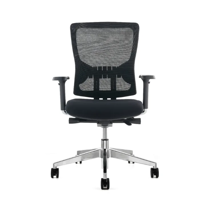 COOL ergonomic office chair in black mesh with adjustable armrests.