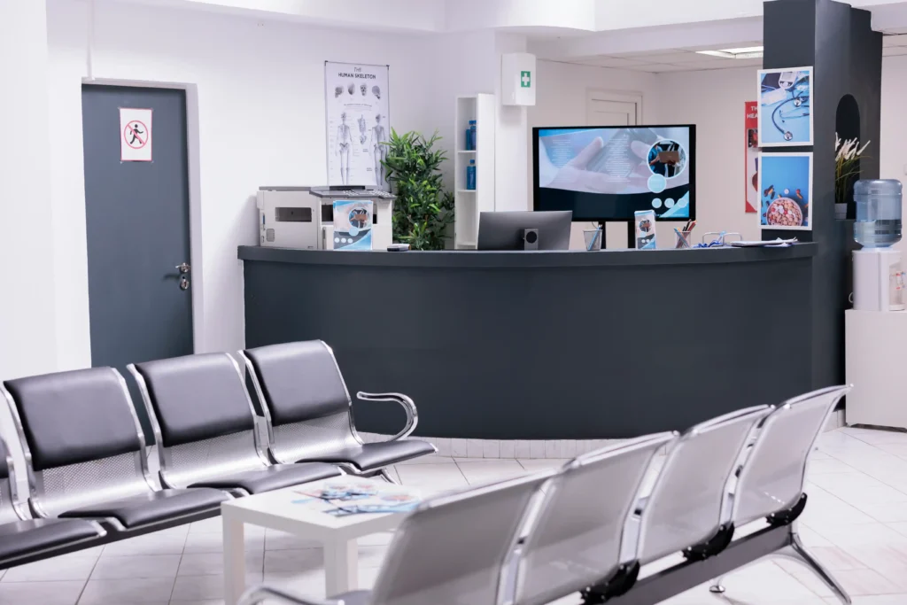 hospital reception area
